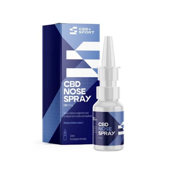 CBD neusspray met verpakking
